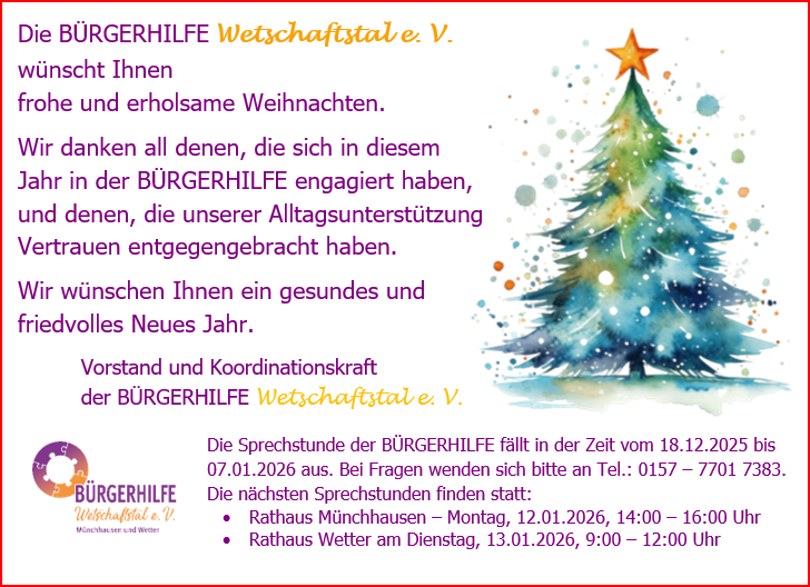 Weihnachtsgruss 2025